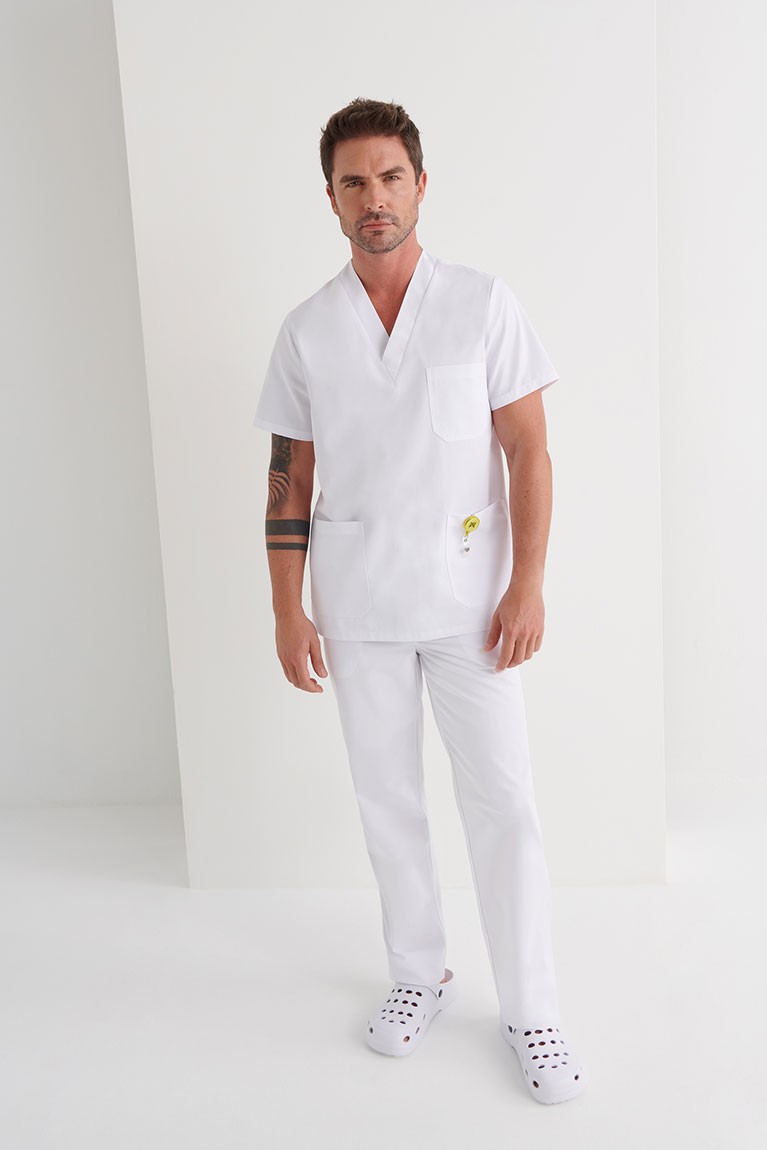 Pantalón Monza pijama sin cremallera blanco MONZA 4556 - 4115