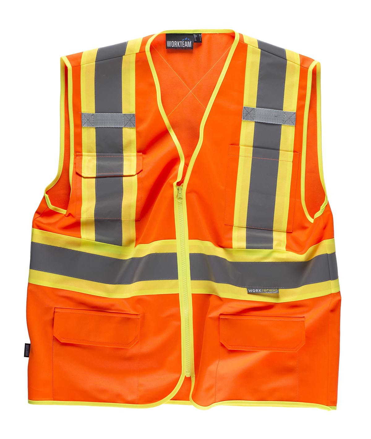 CHALECO ALTA VISIBILIDAD NARANJA WORKTEAM C3621