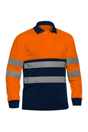 POLO MANGA LARGA ALTA VISIBILIDIDAD FICOESA SUNNY PLUS