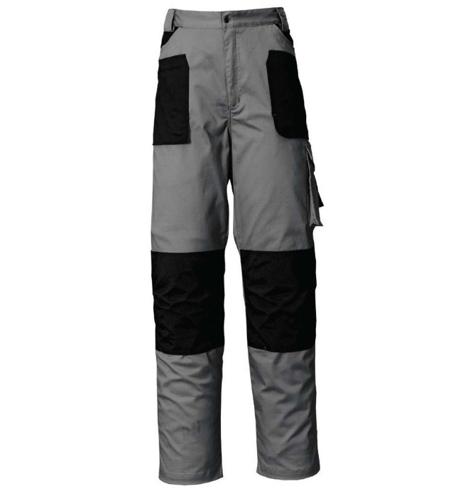 PANTALÓN DE TRABAJO GRIS / NEGRO Starter M117506 Stretch 8730c