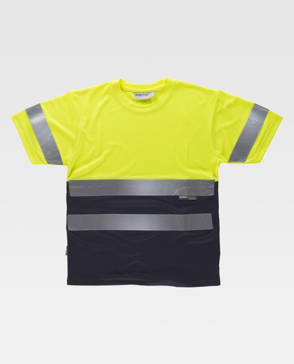 CAMISETA ALTA VISIBILIDAD CON BANDAS