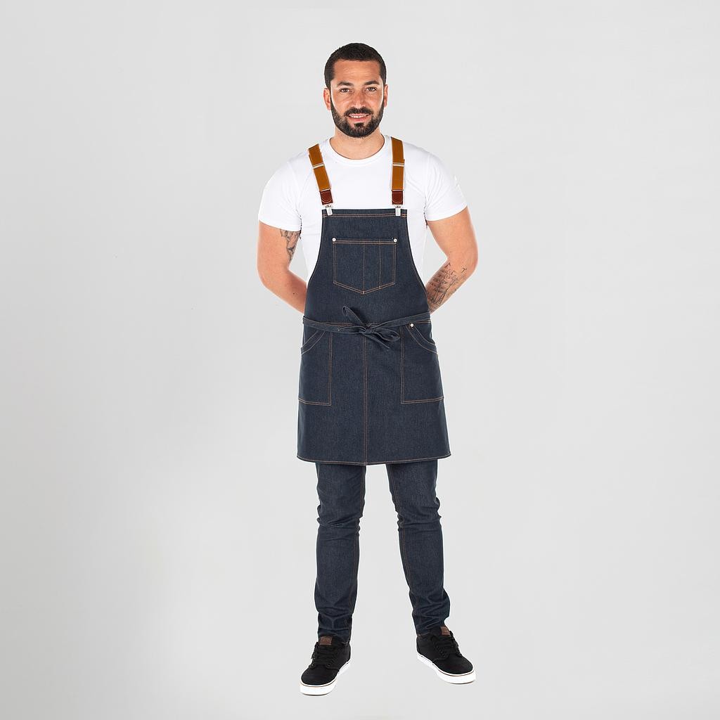 DELANTAL CON PETO VAQUERO ELÁSTICO GARYS 15510