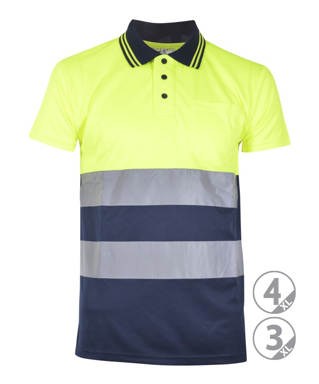 POLO MANGA CORTA ALTA VISIBILIDIDAD SUNNY